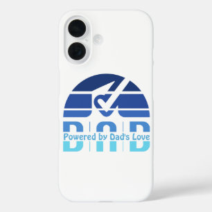 Powered by Dad's Love: Making Memories with Hugs iPhone 16 Case
