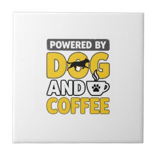 Powered By Dog And Coffee Vintage Shirt Design_1 Tile