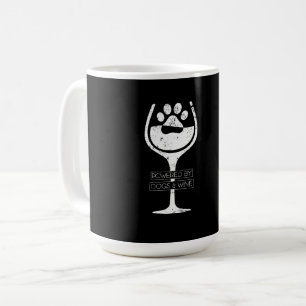 Powered By Dogs And Wine Mug Dog Lover