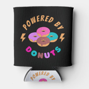 Powered By Donuts Can Cooler