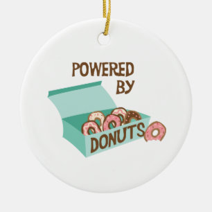 Powered By Donuts Ceramic Tree Decoration