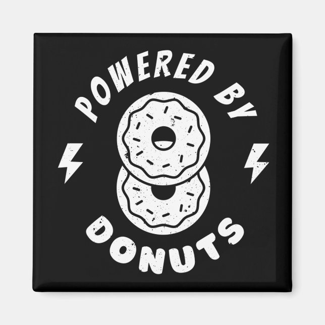 Powered By Doughnuts Magnet (Front)