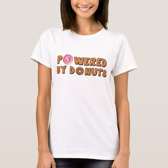 Powered By Doughnuts T-Shirt (Front)