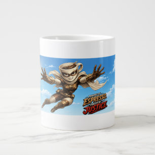 Powered by Espresso. Fuelled by Justice. Large Coffee Mug