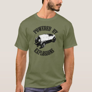 "Powered by Explosions" Hot Rod T-Shirt