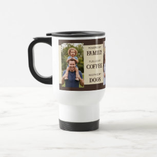 Powered By Family Fuelled By Coffee Photo Travel Mug
