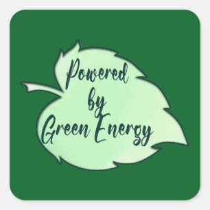 Powered by Green Energy St Patrick’s Autocolante Square Sticker