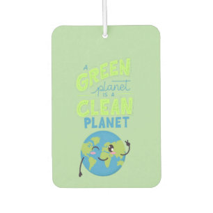 Powered by Green: Thrive with Nature" Car Air Freshener