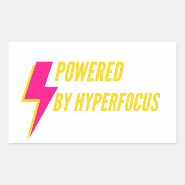 Powered By Hyperfocus Sticker (Front)