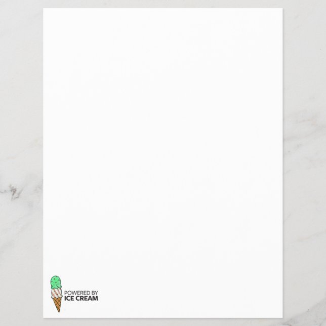 Powered by Ice Cream Flyer (Front)