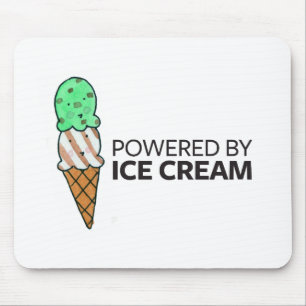 Powered by Ice Cream Mouse Mat