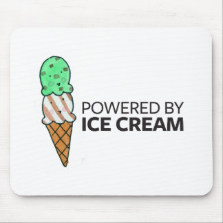 Powered by Ice Cream Mouse Mat