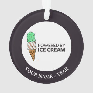 Powered by Ice Cream Ornament