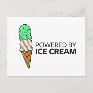 Powered by Ice Cream Postcard
