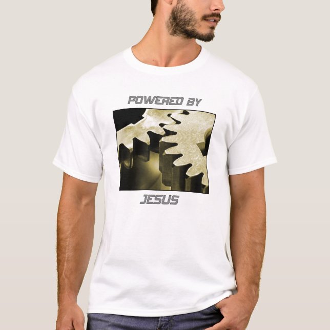 Powered By Jesus T-Shirt (Front)