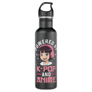 Powered by K-pop and Anime Kpop Merch Merchandise 710 Ml Water Bottle