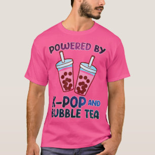 Powered By K-Pop And Bubble Tea K-Pop T-Shirt