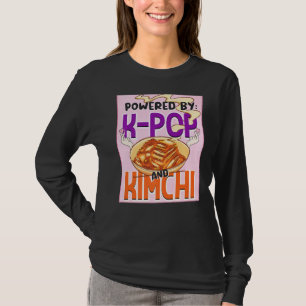 Powered By K Pop And Kimchi Kpop Finger Heart T-Shirt