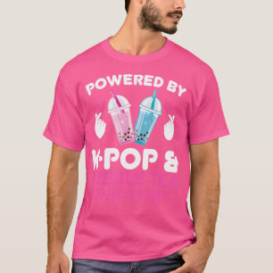 Powered By K-Pop Bubble Tea K-Pop T-Shirt