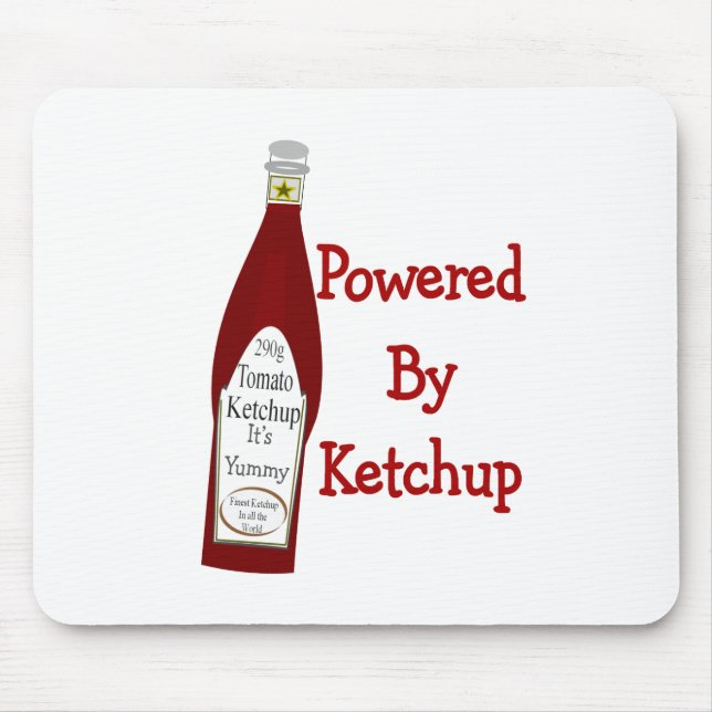 Powered By Ketchup Mouse Mat (Front)