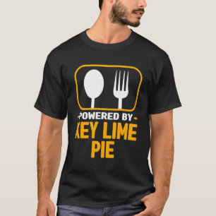 Powered By Key Lime Pie Dessert Pie Humour Pastrie T-Shirt