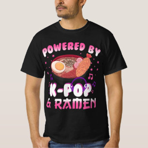 Powered by Kpop and Ramen Kpop Kawaii Anime Gift G T-Shirt