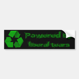 Powered by liberal tears bumper sticker