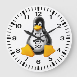Powered by Linux Large Clock