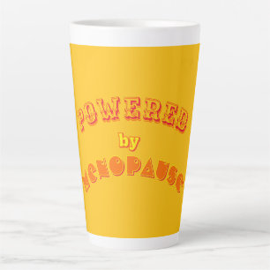 Powered by Menopause 2 Latte Mug