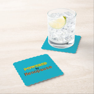 Powered by Menopause 3 Paper Coaster