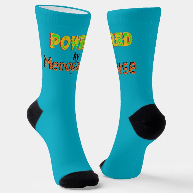 Powered by Menopause 3 Socks (Angled)