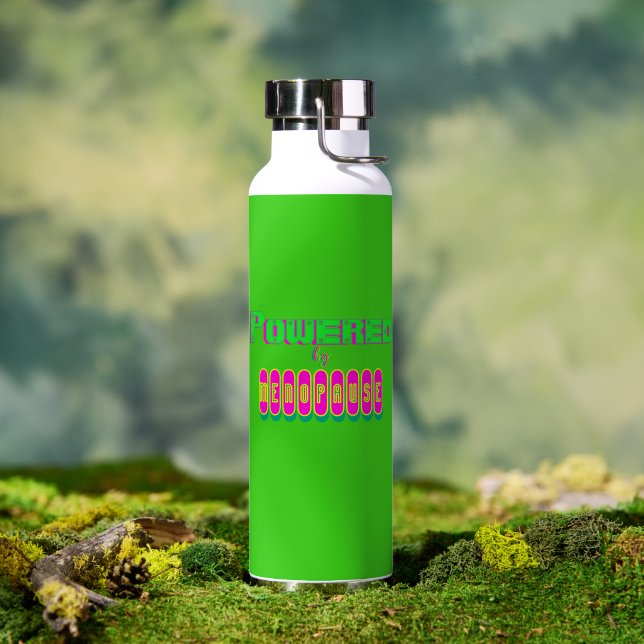 Powered by Menopause 6  Water Bottle (Outdoor (Rotated))