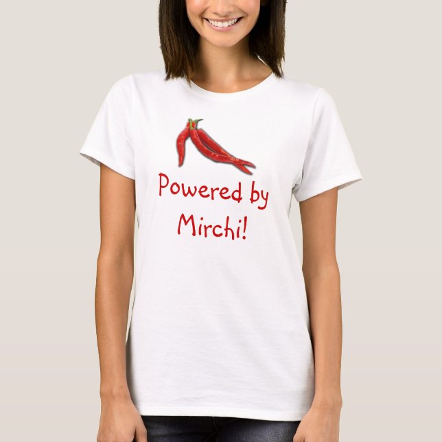 Powered by Mirchi T-Shirt (Front)