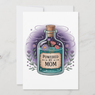 Powered By Mom Invitation