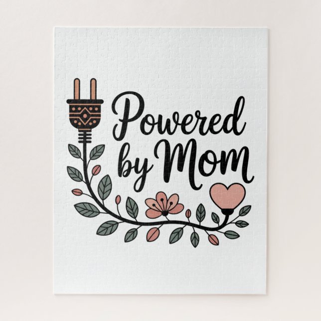 Powered By Mom Jigsaw Puzzle (Vertical)
