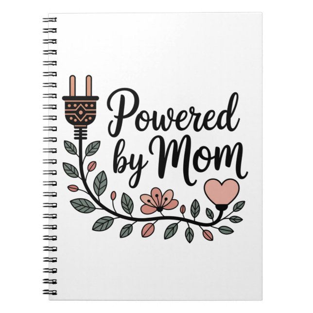 Powered By Mom Notebook (Front)