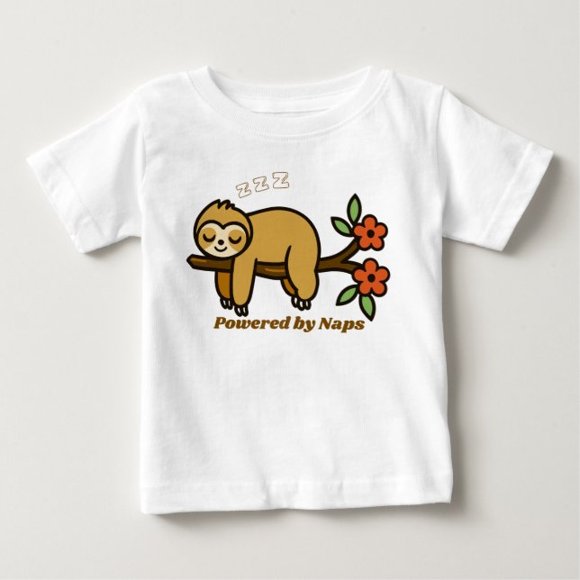 POWERED BY NAPS BABY T-Shirt (Front)
