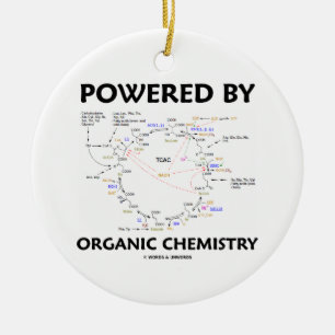 Powered By Organic Chemistry (Krebs Cycle) Ceramic Tree Decoration