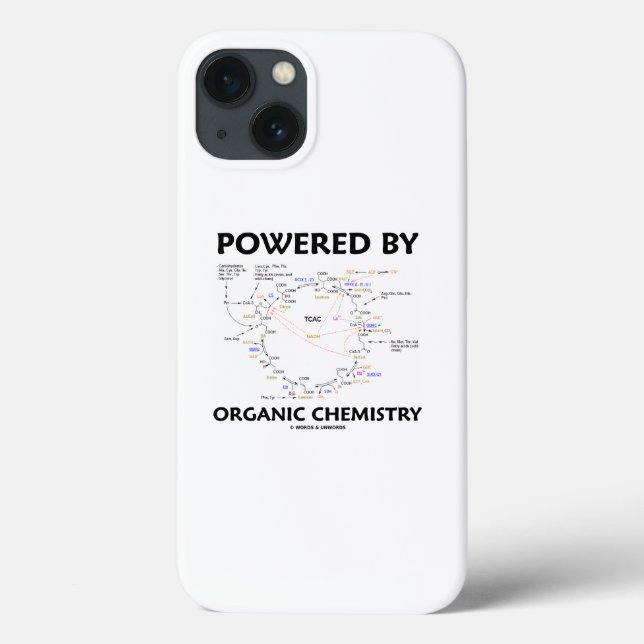 Powered By Organic Chemistry Krebs Cycle Humour Case-Mate iPhone Case (Back)