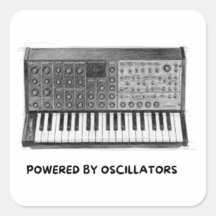 Powered by Oscillators – Korg MS-20 Square Sticker