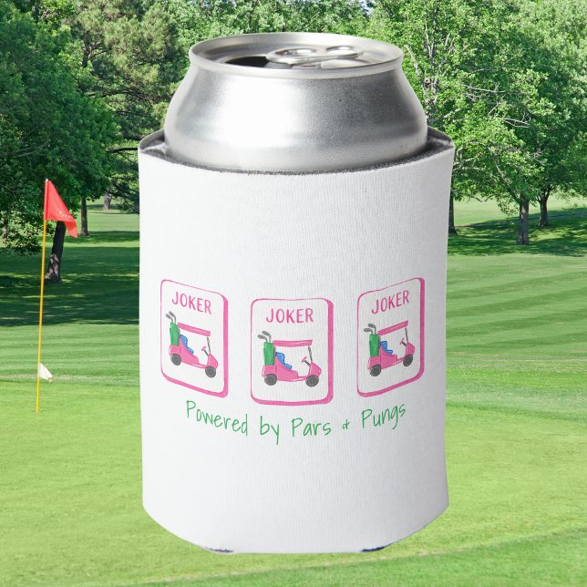 Powered by Pars & Pungs / Mahjong Golf Custom Can Cooler (Creator Uploaded)