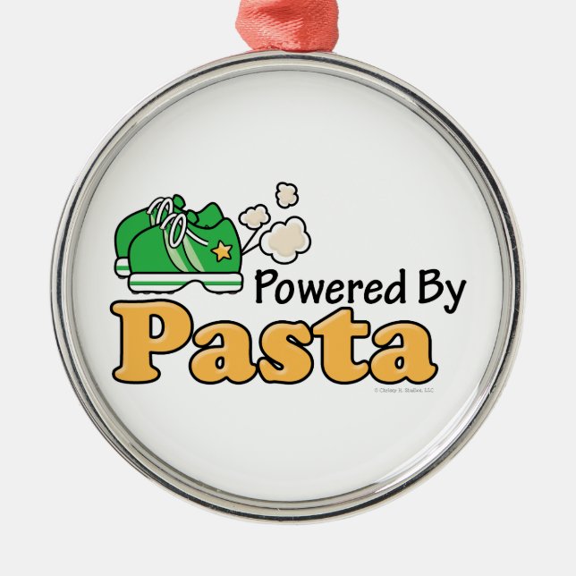 Powered By Pasta Ornament (Front)