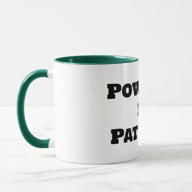 Powered by Patience Mug (Left)