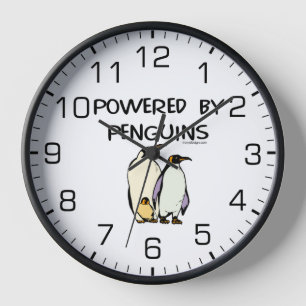 Powered By Penguins Clock