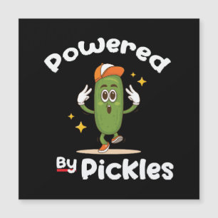 Powered By Pickles Food Pickle Funny