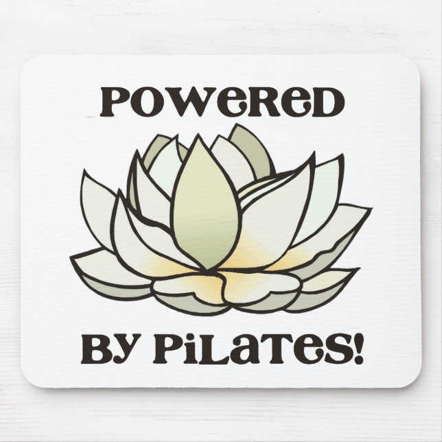 Powered By Pilates Lotus Mouse Mat (Front)