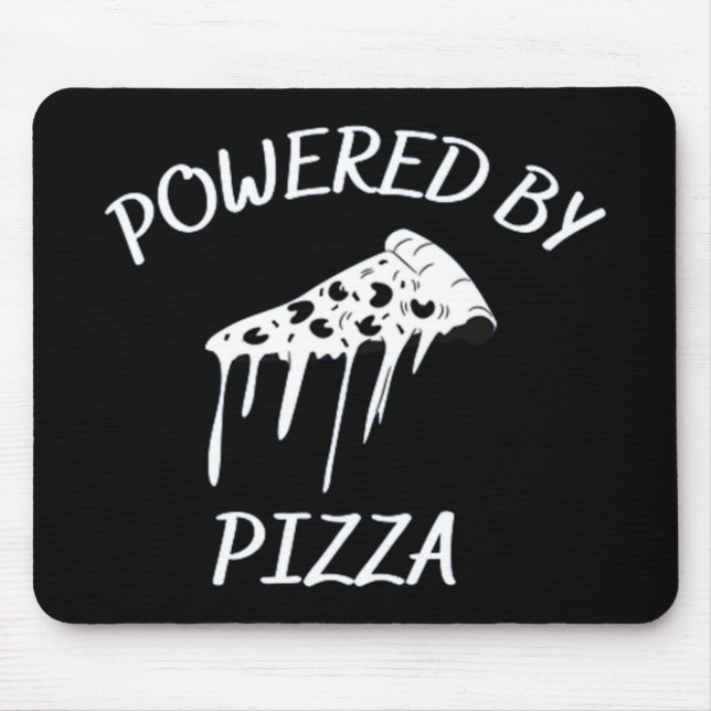 Powered By Pizza Mouse Mat (Front)