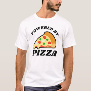 'Powered by Pizza' pizza lover's T-Shirt