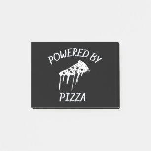 Powered By Pizza Post-it Notes