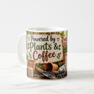 Powered by Plants & Coffee Mug